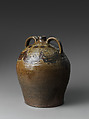 Dave (later recorded as David Drake) (American, ca. 1801–1870s), Alkaline-glazed stoneware with kaolin and iron slip