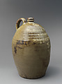 Merchant Jug, Unrecorded  Edgefield District potter (American), Alkaline-glazed stoneware with kaolin slip, American