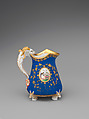 Partial tea set (teapot, sugar bowl, cream pitcher, slop bowl), Union Porcelain Works (1863–1922), Porcelain; allover blue ground with delicate gilded and enamel decoration