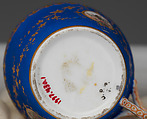 Partial tea set (teapot, sugar bowl, cream pitcher, slop bowl), Union Porcelain Works (1863–1922), Porcelain; allover blue ground with delicate gilded and enamel decoration
