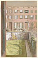 Garden View, Brooklyn, Fidelia Bridges  American, Watercolor and gouache, with traces of graphite underdrawing, on tan hot-pressed wove paper, American