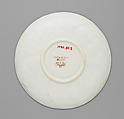 Cup and saucer, Ott and Brewer (American, Trenton, New Jersey, 1871–1893), Porcelain, American