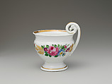 Cup and Saucer, Tucker Factory (1826–1838), Porcelain, American
