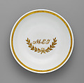 Cup and Saucer, Tucker Factory (1826–1838), Porcelain, American