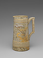 Tankard, Chesapeake Pottery  American, Stoneware, drab gray body, "severn" ware, American