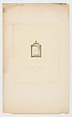 Design for sconce, Louis C. Tiffany (American, New York 1848–1933 New York), Pen and ink drawing on tissue paper mounted on board, American