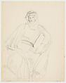 Syrian Man, John Singer Sargent (American, Florence 1856–1925 London), Graphite on off-white wove paper, American