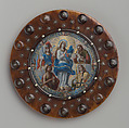 Nun’s Badge with the Virgin of the Immaculate Conception, Nicolás Rodríguez Juárez  Mexican, Oil and gold on copper; tortoiseshell and silver frame, Mexican