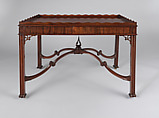 Tea Table, Robert Harrold (American, born England, active 1765–1792), Mahogany, mahogany veneer, maple, American