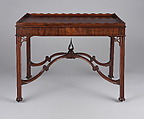 Tea Table, Robert Harrold (American, born England, active 1765–1792), Mahogany, mahogany veneer, maple; brass (modern), American