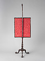 Firescreen, Thomas Affleck (1740–1795), Mahogany, walnut, brass, American
