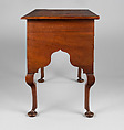 Dressing Table, Walnut, white pine, burl walnut veneers, mahogany; brass, American