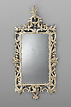 Looking Glass, John Elliott Sr. (1713–1791), Painted white pine, northern white cedar; mirror glass, American