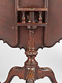 Tilt-Top Table, Mahogany; brass, iron, American