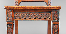 Chair, Possibly made by John Mowat (1840-1917), Walnut; brass casters, American