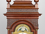 Movement - Peter Stretch (American, 1670–1746), Mahogany, pine; brass, steel, iron, bronze, silver, glass, American