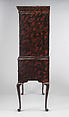Chest of Drawers, Japanned maple, japanned white pine, white pine; brass, American
