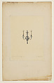 Design for sconce, Louis C. Tiffany (American, New York 1848–1933 New York), Crayon and graphite on tissue mounted on board., American