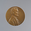 Abraham Lincoln, Victor David Brenner (American, born Šiauliai, Lithuania (Shavli, Russian Empire) 1871–1924 New York), Bronze, American