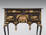 Dressing table, Japanned maple, japanned white pine, white pine, japanned birch; brass, American
