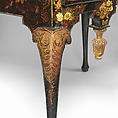 Dressing table, Japanned maple, japanned white pine, white pine, japanned birch; brass, American