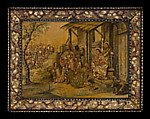 The Adoration of the Magi, Attributed to Miguel Gonzalez (Mexico, active 1692-1704), Oil on wood, inlaid with mother-of-pearl, gold, Mexico