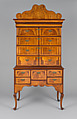High Chest of Drawers, Pine, walnut, American