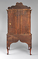High Chest of Drawers, Walnut , white pine, burl walnut veneers, mahogany; brass, American