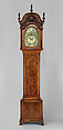 Tall Clock, John Wood Sr. (active ca. 1729–1760/1), Walnut, yellow poplar, white pine; brass, iron, glass, American