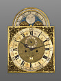 Tall Clock, John Wood Sr. (active ca. 1729–1760/1), Walnut, yellow poplar, white pine; brass, iron, glass, American