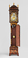 Tall Clock, Joseph Ward (active ca. 1740–60), Japanned white pine; brass, iron, glass, American