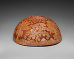 Gourd Bowl Commemorating Independence from Spain, Unknown Artist, Carved tree gourd (Cresentia cujeta), pigment, Mexican (Oaxaca)