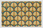 Unidentified III Green/Red Road, Mary Sully (Dakota, 1896–1963), Colored pencil, black ink, gilt, white paint, and pastel crayon on paper, Dakota