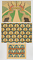 Unidentified III Green/Red Road, Mary Sully (Dakota, 1896–1963), Colored pencil, black ink, gilt, white paint, and pastel crayon on paper, Dakota