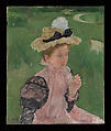 Portrait of a Young Girl, Mary Cassatt (American, Pittsburgh, Pennsylvania 1844–1926 Le Mesnil-Théribus, Oise), Oil on canvas, American