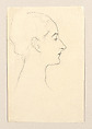 Madame X (Madame Pierre Gautreau), John Singer Sargent (American, Florence 1856–1925 London), Graphite on off-white wove paper, American