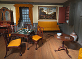 Desk and bookcase, Oak, pine, British