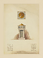 Suggestion of baptismal font for Rev. E.E. Rogers, D.D, Bowling Green, Ohio, Louis C. Tiffany American, Transparent and opaque watercolor, ink, and graphite on paper mounted on paper board., American