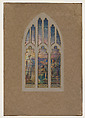 Design for a window, the calling of Peter and Andrew,  All Saints' Episcopal Church, Atlanta, Georgia, Louis C. Tiffany (American, New York 1848–1933 New York), Watercolor, gouache, pencil, and black ink, American
