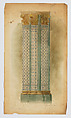 Design drawing of clustered columns in interior, Louis C. Tiffany (American, New York 1848–1933 New York), Watercolor and graphite on paper, American