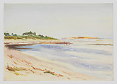 Sea & Shore, Hammamet, Emily Sargent  American, Watercolor and opaque watercolor on paper, American
