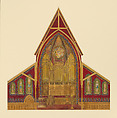 Design for chancel, Louis C. Tiffany (American, New York 1848–1933 New York), Watercolor, gouache, pen and brown ink, graphite, American