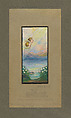 Design for window, Louis C. Tiffany (American, New York 1848–1933 New York), Watercolor and gouache on paper mounted on board in original matt, American