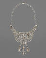 Necklace, Dreicer &amp; Co. (American, New York, 1868–1927), Diamonds, natural pearls, and platinum, American