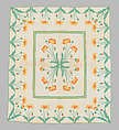 Quilt, appliqued, Cotton, American