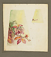 Design for two woodbine lampshade panels, Louis C. Tiffany (American, New York 1848–1933 New York), Watercolor and graphite on paper, American
