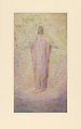 Design for a mosaic panel, Ascension, Second Presbyterian Church, Amsterdam, New York, Louis C. Tiffany (American, New York 1848–1933 New York), Gouache and graphite on artist board in original window matt with gold metallic finish., American