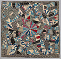 Crib quilt, Crazy pattern, Nellie Bowman Block  American, Cotton, American