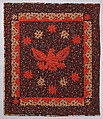 Crib quilt, appliqued, Cotton, American