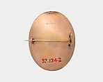 Memorial Brooch, Attributed to Anstiss Stone (1778–1807), Watercolor and hair pigment on ivory in gold brightwork locket converted to a brooch, American